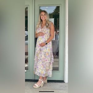 Floral midi dress
